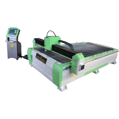 Máquina para corte de metales del CNC 1500x3000 del plasma del corte de la tabla de la hoja verde del plasma