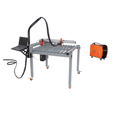 pequeña tabla de acero del corte del plasma de carbono del cortador del plasma del CNC de 1200m m pequeña